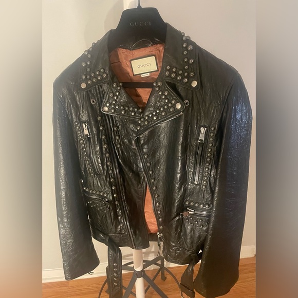 Gucci Black Leather Jacket - Looney Tunes - Picture 1 of 14